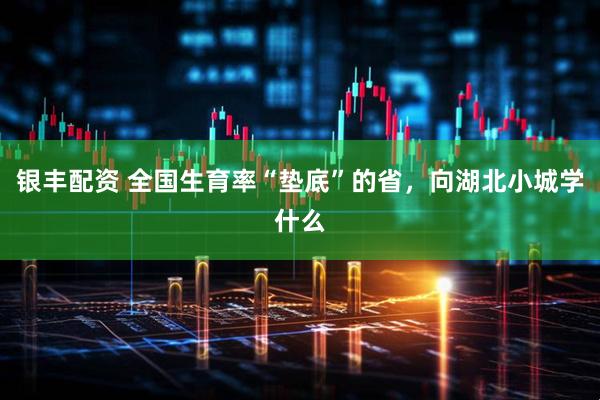 银丰配资 全国生育率“垫底”的省，向湖北小城学什么