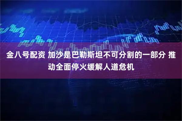 金八号配资 加沙是巴勒斯坦不可分割的一部分 推动全面停火缓解人道危机